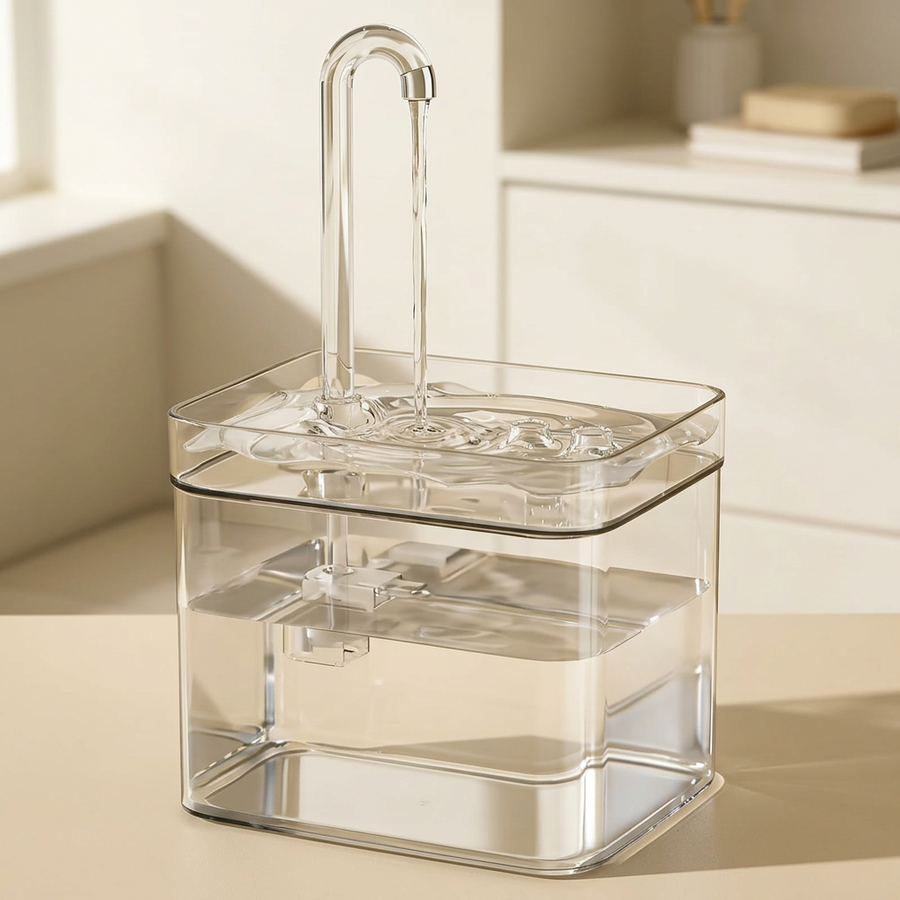 Fontaine à Eau Transparente 1,5 L